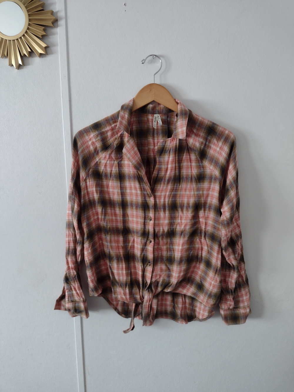 Mudd Womens Plaid Shirt Small